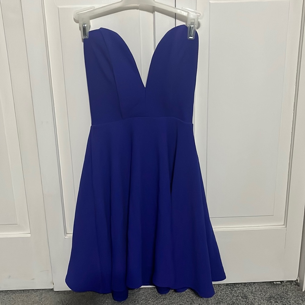 Strapless Purple/Blue Dress!